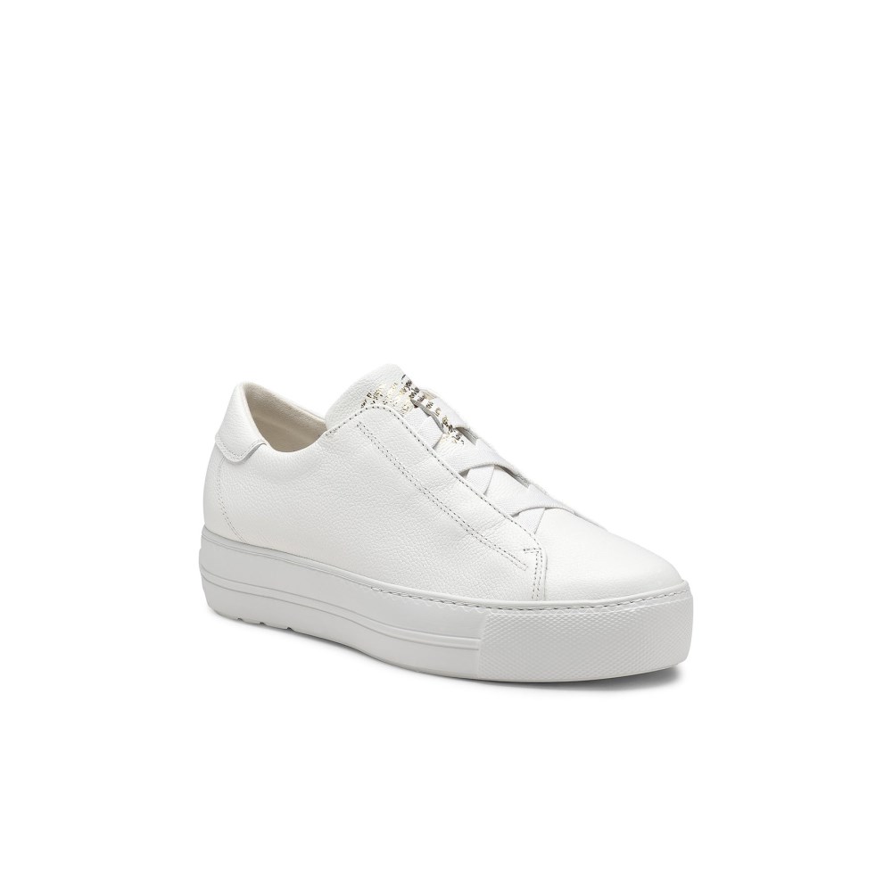 Paul Green Damen-Sneaker Dante weißes Leder