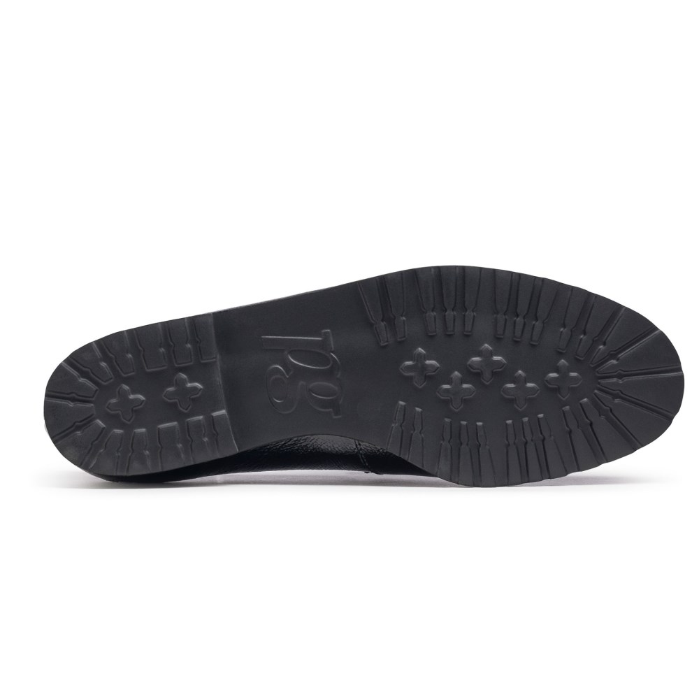 Paul Green Damen-Sneaker Wheaton aus schwarzem Lackleder mit Knittereffekt