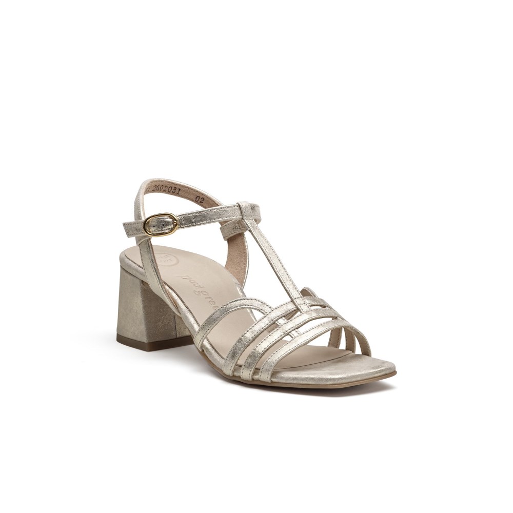 Paul Green Damen-Sandalen Delmonte mineralmetallic-antic