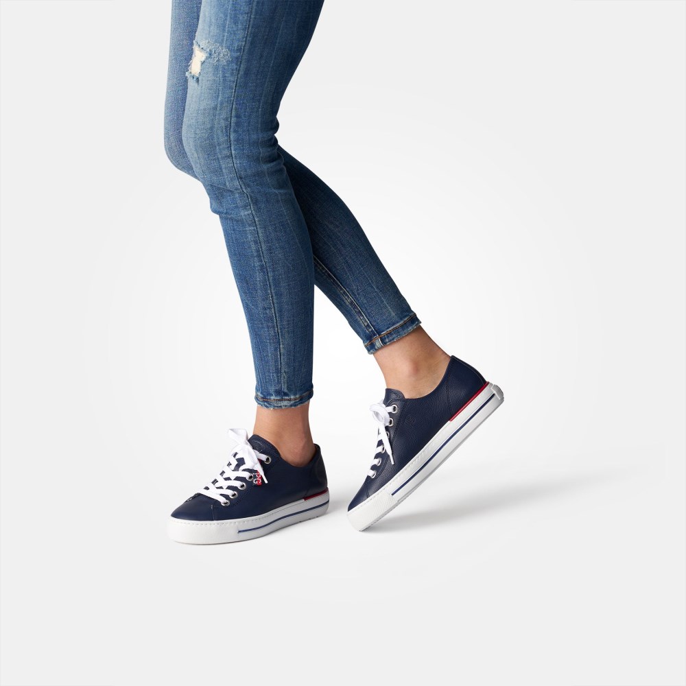 Paul Green Damen-Sneaker Carly aus hellbraunem Leder