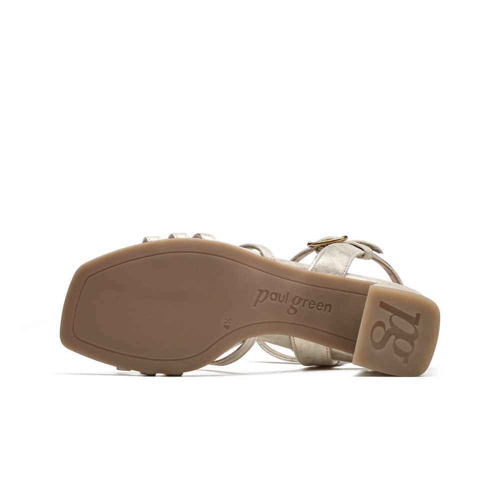 Paul Green Damen-Sandalen Delmonte mineralmetallic-antic