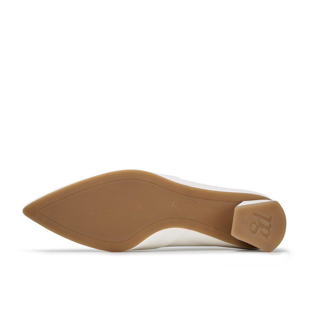 Paul Green Damen-Pumps Witt aus perlmuttfarbenem Softnappa-Leder