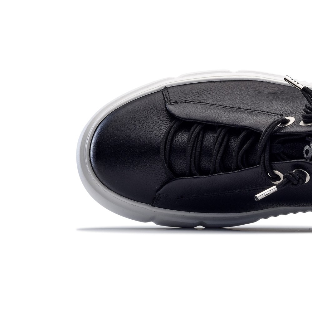 Paul Green Damen-Sneaker Abbey aus schwarzem Leder