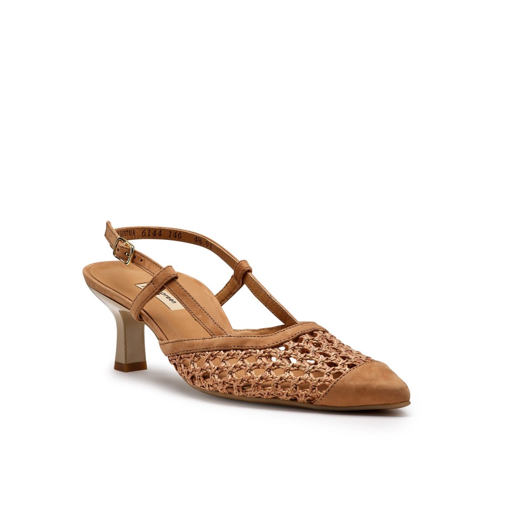 Paul Green Damen-Sandalen Amica Sling Sisal Diva Combo
