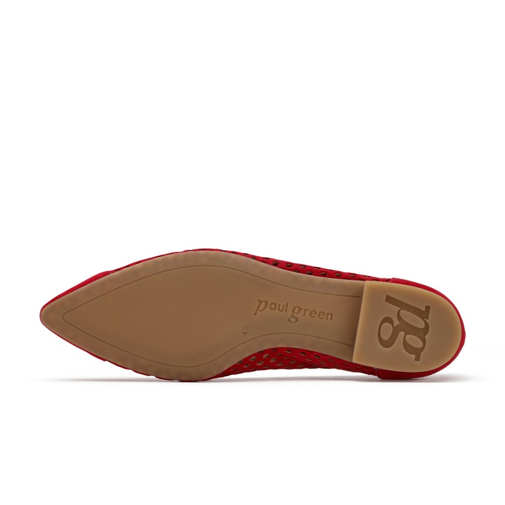 Paul Green Damen-Ballerinas Deanna Chili Suede