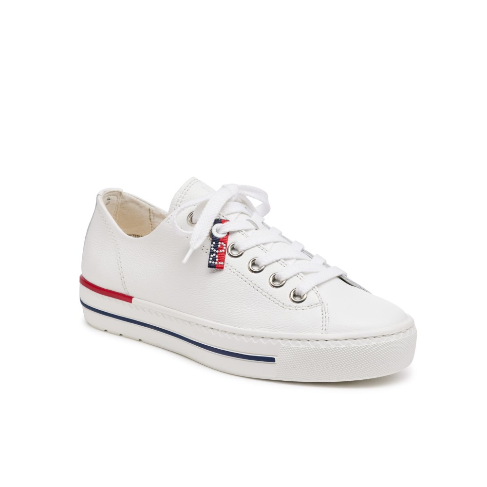 Paul Green Damen-Sneaker Carly aus weißem Leder