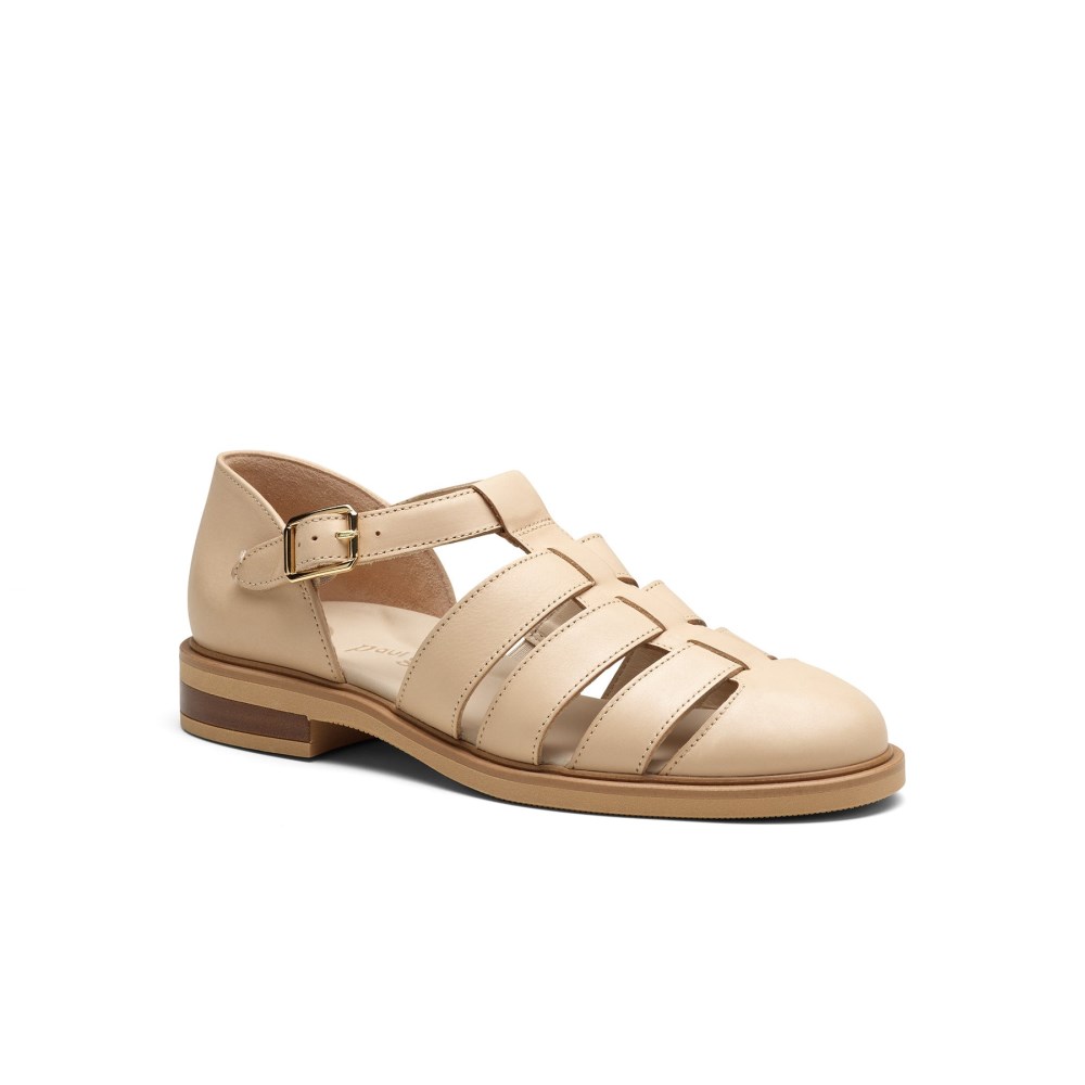 Paul Green Damen-Sandalen Eris sandfarbenes Leder
