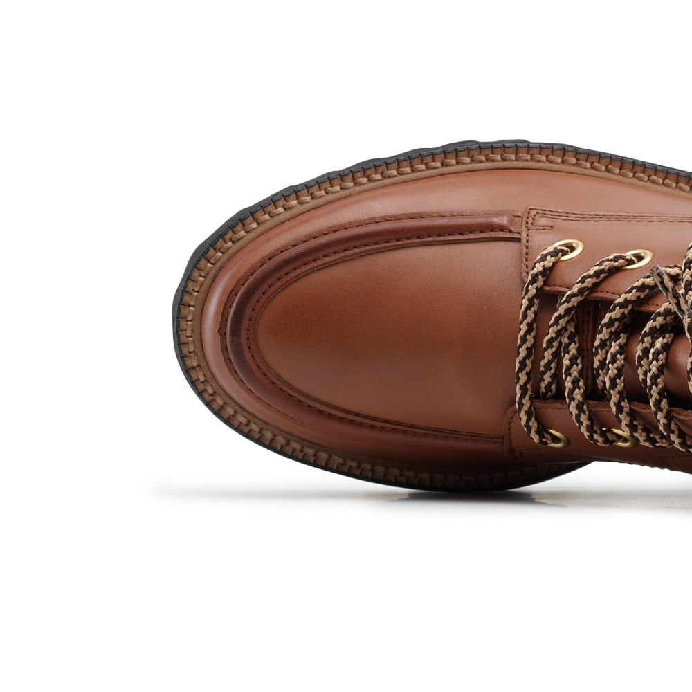 Paul Green Damen-Stiefel Duke aus cognacfarbenem Leder