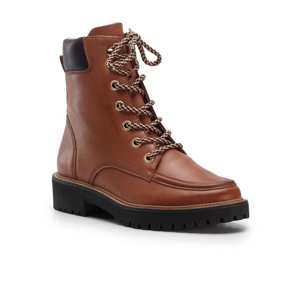 Paul Green Damen-Stiefel Duke aus cognacfarbenem Leder