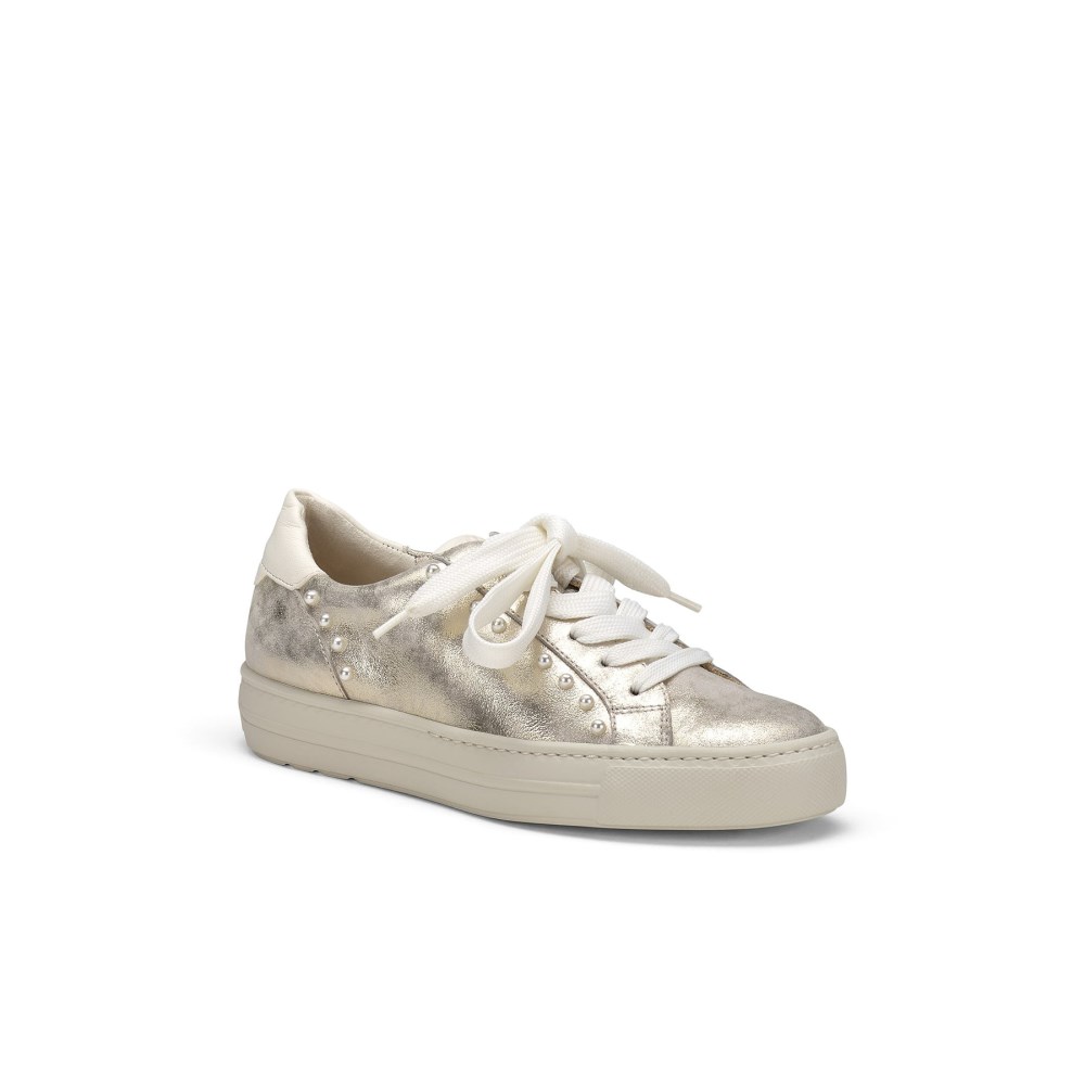 Paul Green Damen-Sneaker Dinah Mineralcreme-Antik