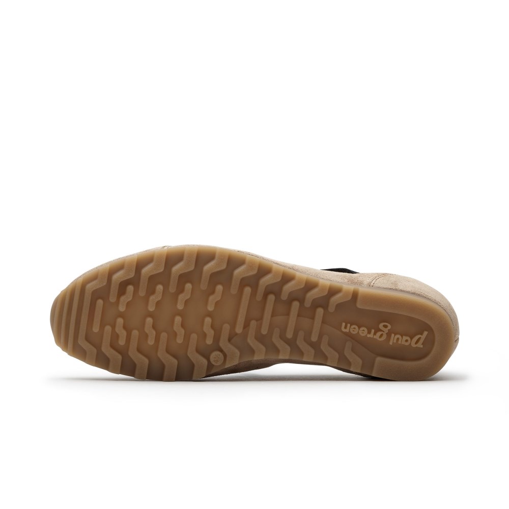 Paul Green Damen-Sandalen Dynamic aus mandelfarbenem Wildleder