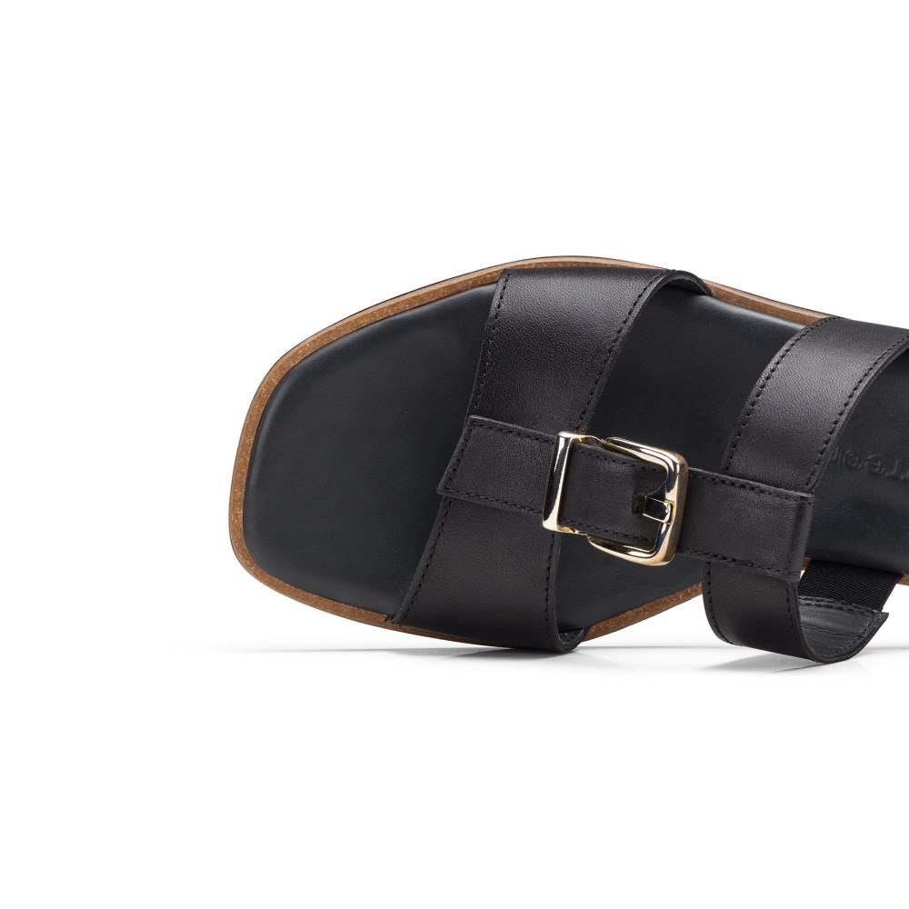 Paul Green Damen-Sandalen Dynamite SchwarzLeder
