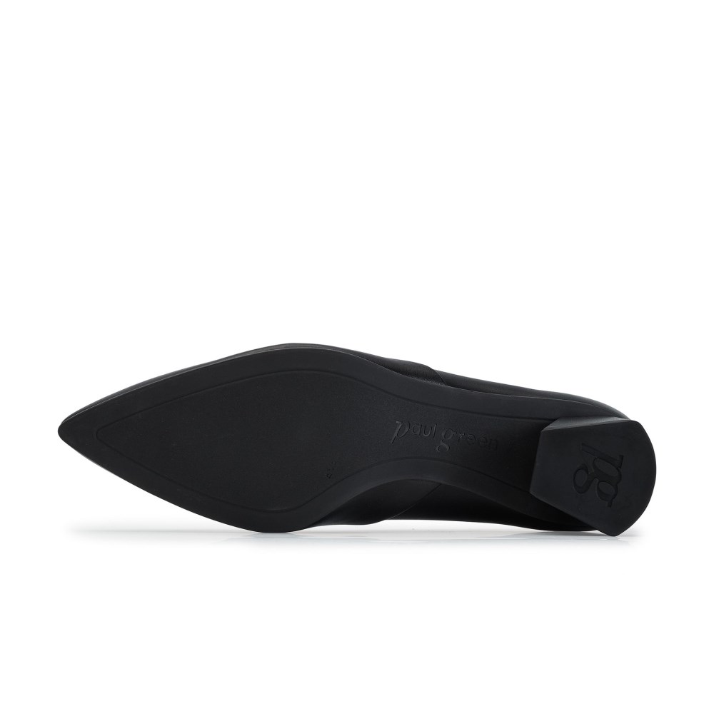 Paul Green Damen-Pumps Witt Schwarz Softnappa