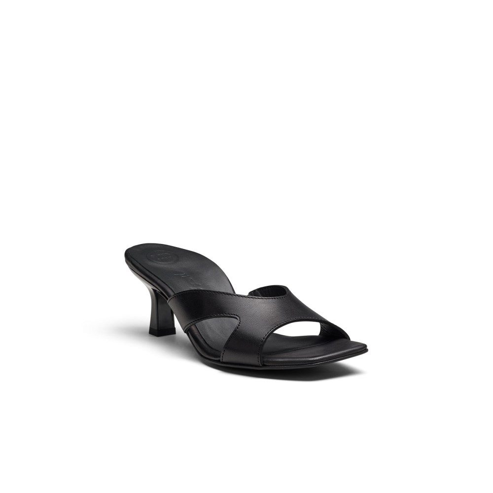 Paul Green Damen-Dazzle-Heel aus schwarzem Leder