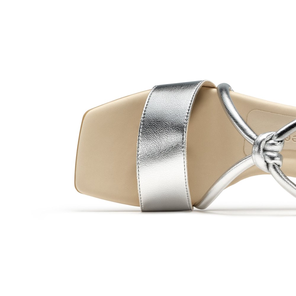 Paul Green Damen-Sandalen Dream Metallic-Leder
