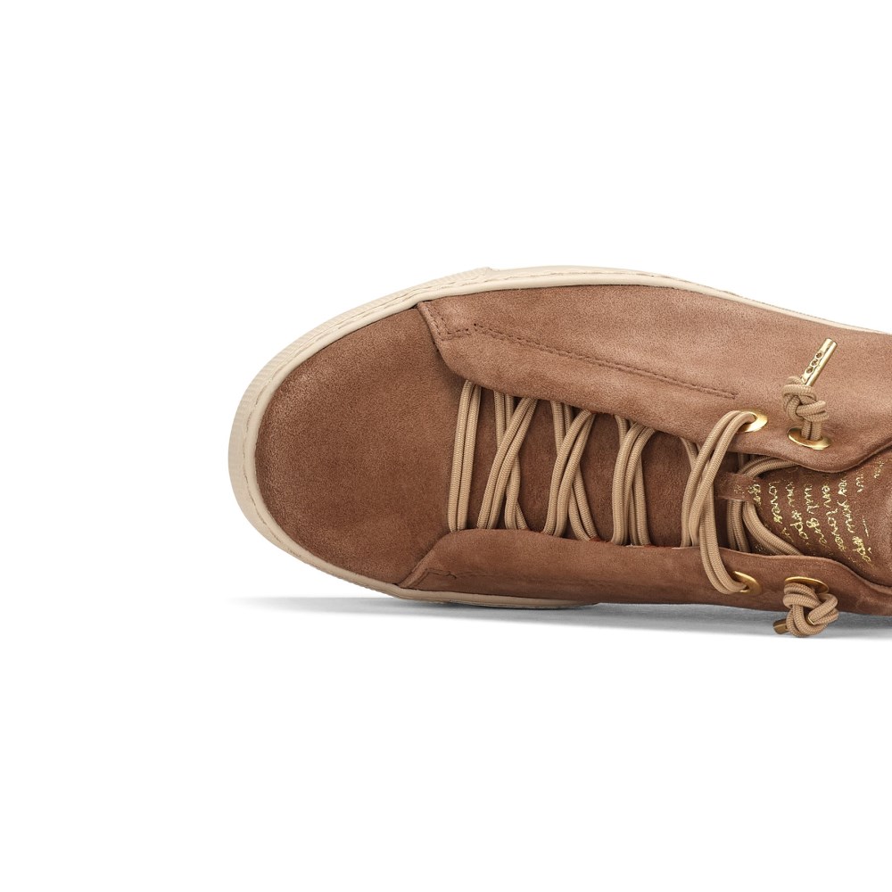 Paul Green Damen-Sneaker Faye aus Wildleder in Nussbraun