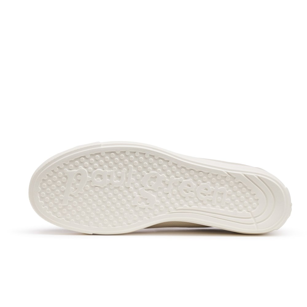 Paul Green Damen-Sneaker Faye elfenbeinfarbenes Leder