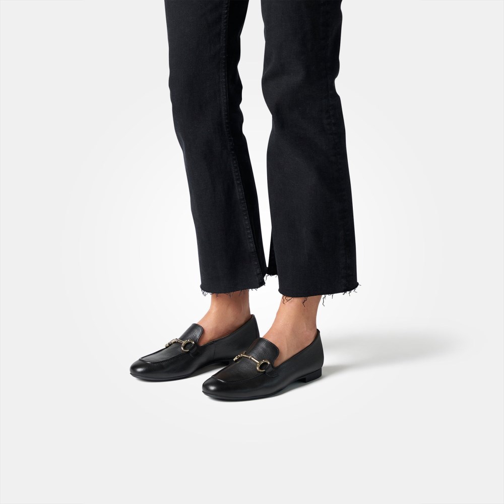Paul Green Damen-Ballerinas Daphne schwarzes Leder