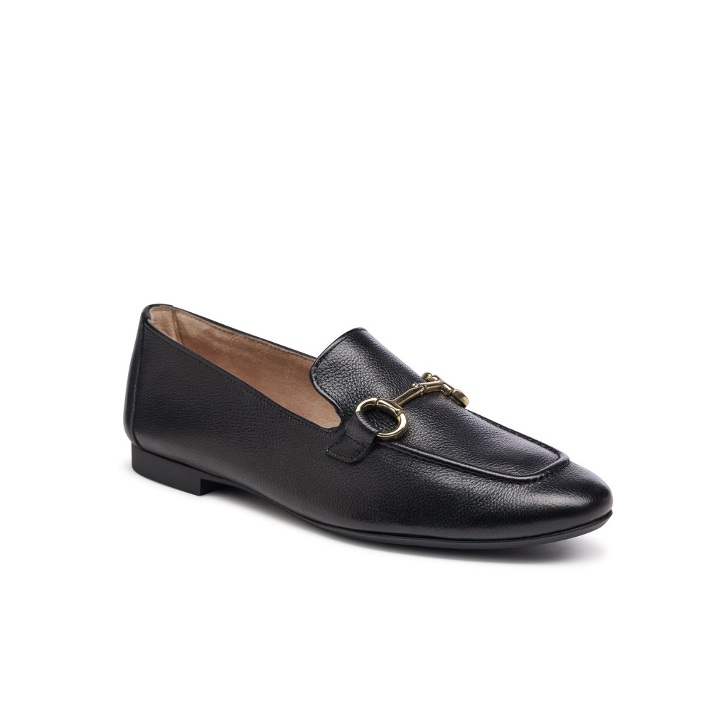 Paul Green Damen-Ballerinas Daphne schwarzes Leder