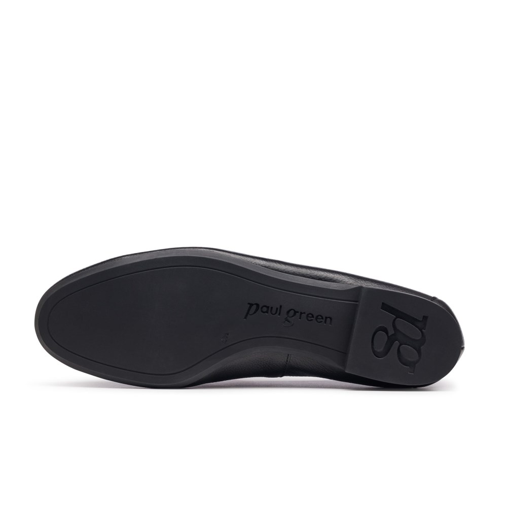 Paul Green Damen-Ballerinas Daphne schwarzes Leder